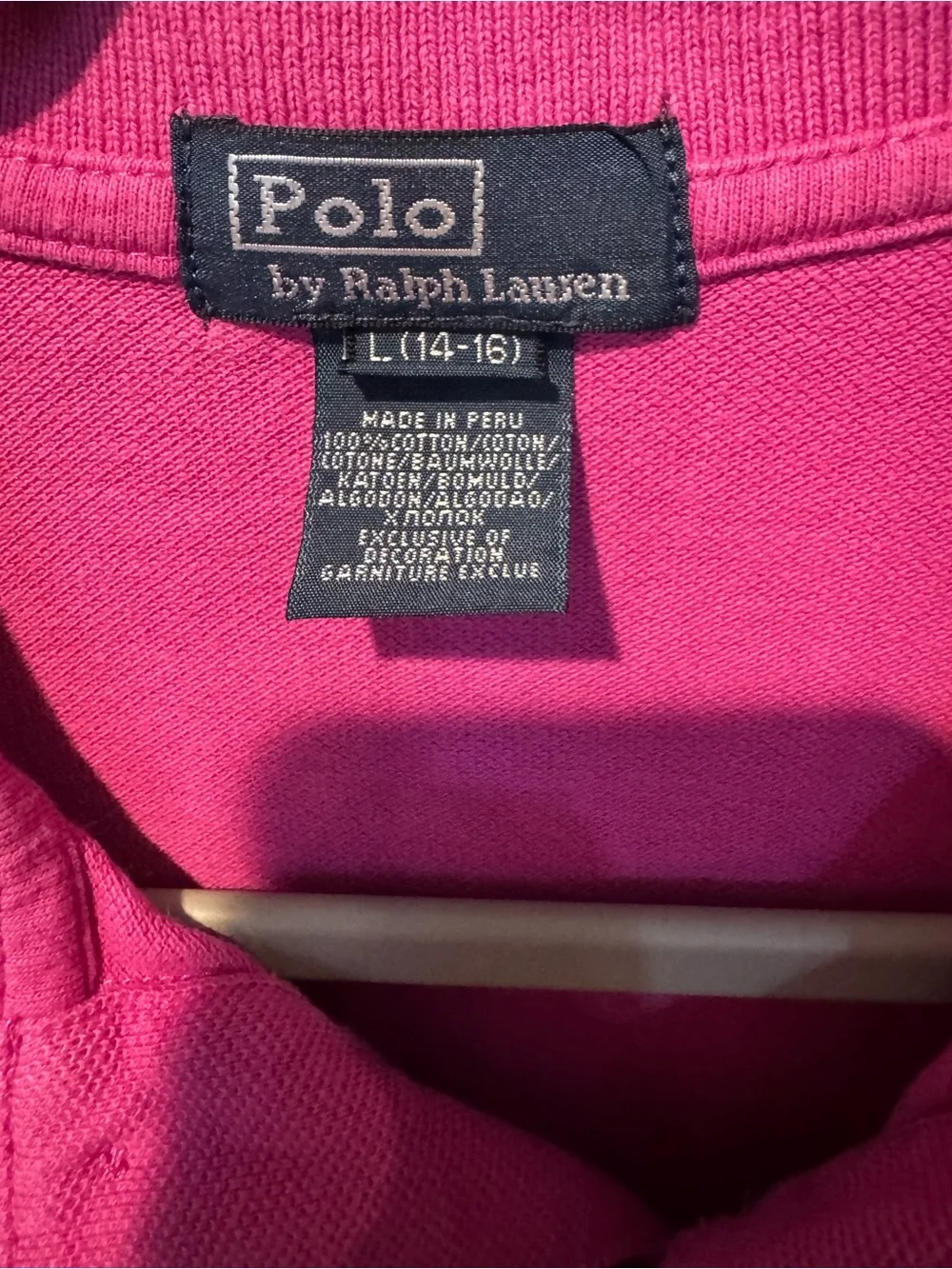 Ralph Lauren Kids Polo Shirt in Bright Magenta